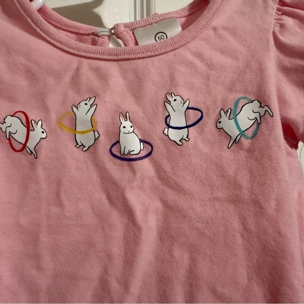 Hanna Andersson Hula Hooping Rabbits Tee